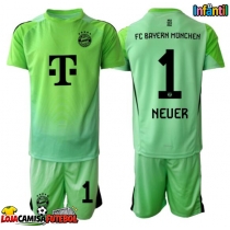 Camisa de Futebol Bayern Munich Manuel Neuer #1 Goleiro Equipamento Principal Infantil 2025-26 Manga Curta (+ Calças curtas)